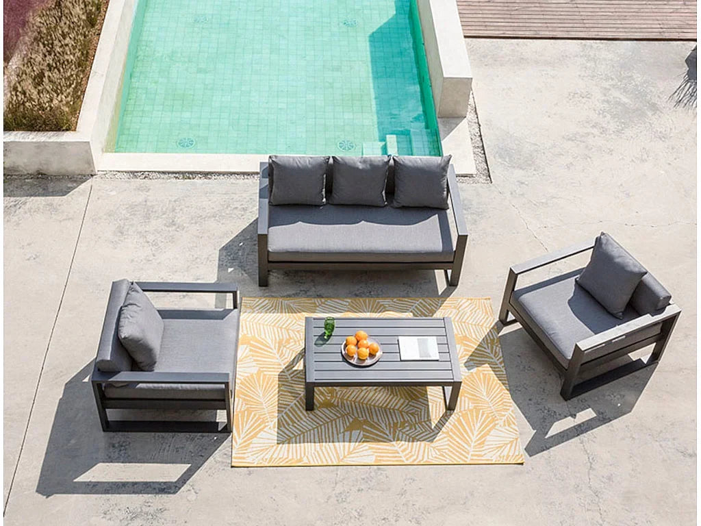 Conjunto de Jardim em Alumínio MOLOKAI 3 Lugares – Paris Garden