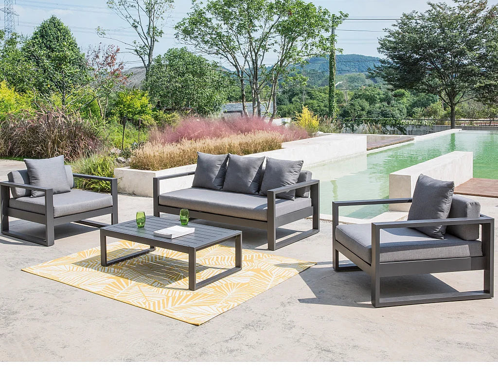 Conjunto de Jardim em Alumínio MOLOKAI 3 Lugares – Paris Garden