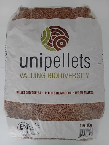 Palete de 65 sacos de 15 kg  Uni pellets