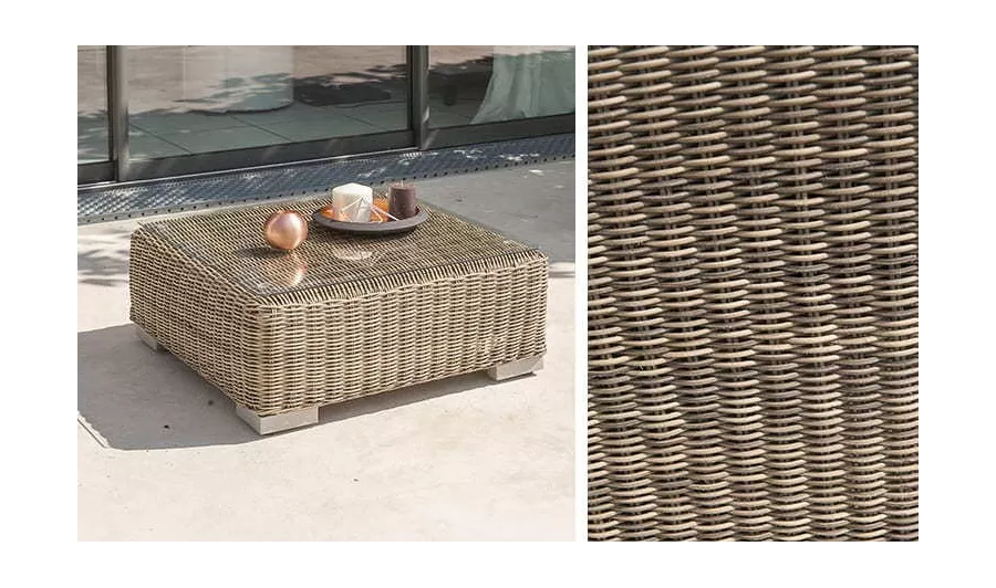 Conjunto de Jardim 6 Lugares em Resina Trançada Mel MONTMARTRE