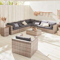 Conjunto de Jardim em Resina Trançada 8-10 Lugares VENEZIA