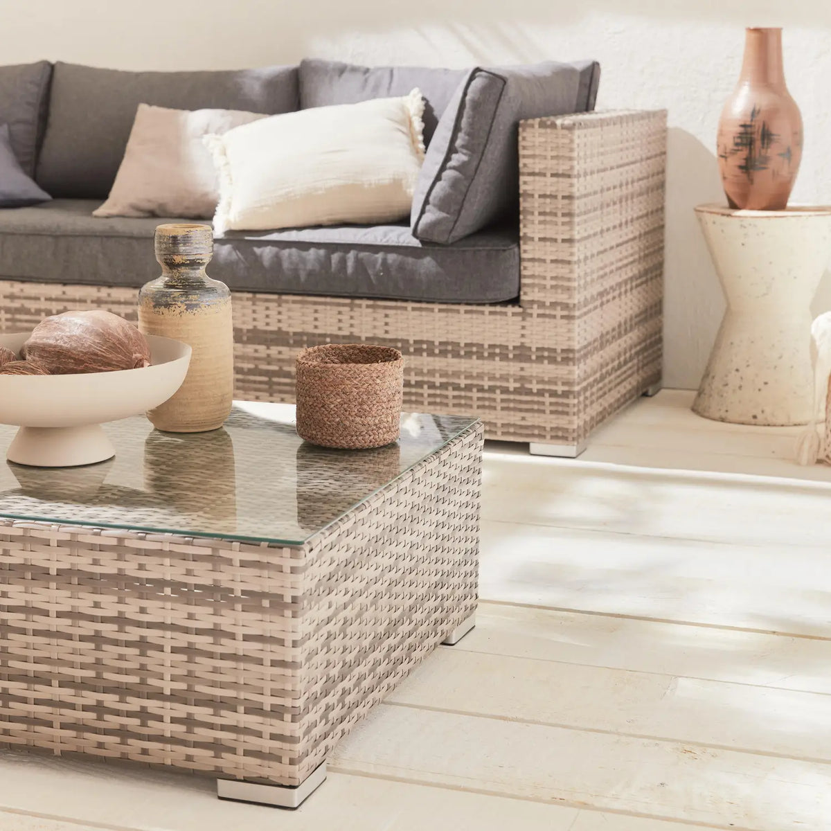 Conjunto de Jardim em Resina Trançada 8-10 Lugares VENEZIA