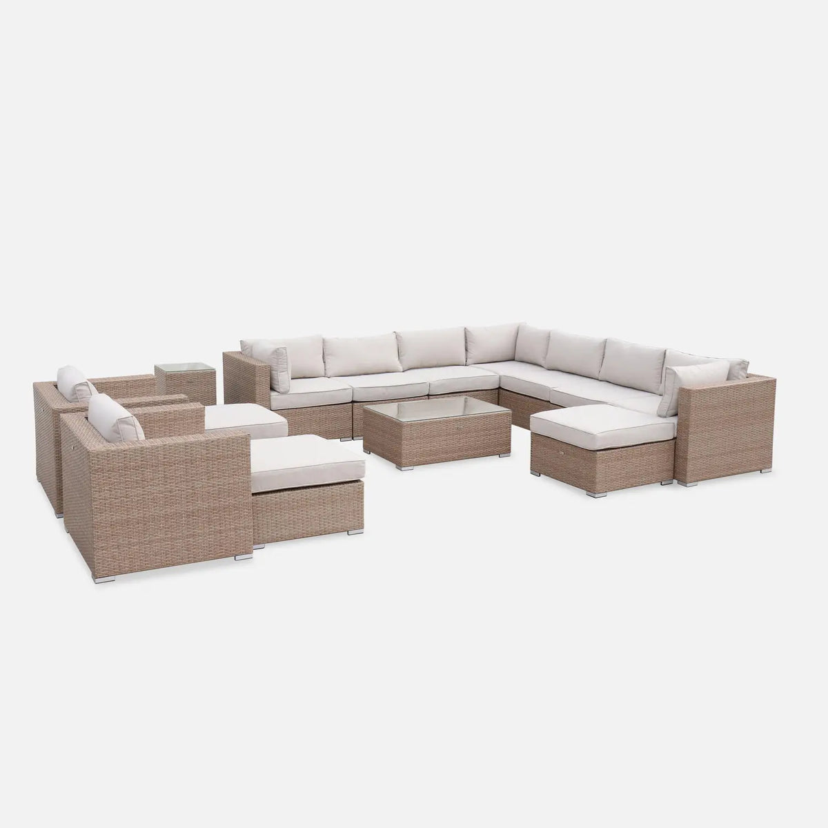Conjunto de Jardim em Resina Trançada 12-14 Lugares TRIPOLI