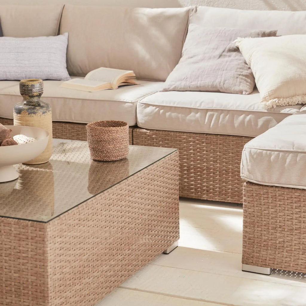 Conjunto de Jardim em Resina Trançada 12-14 Lugares TRIPOLI